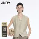 江南布衣（JNBY）【商场同款】26夏新品马甲休闲V领无袖5Q4510540 268/浅绿卡其 L