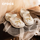 卡骆驰（CROCS）经典优雅蝴蝶芭蕾鞋休闲女鞋单鞋凉鞋沙滩鞋|215669 冰冻米-2MC 38 (240mm)