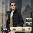 KOLON SPORT/可隆户外羽绒服 女士防风防泼水中量鹅绒夹克 LKDJ5WTT44-BK 黑色 M 165/88A