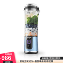 Ninja Blast BC151 18oz无绳手持式便携式搅拌机料理机沙冰奶昔冷冻原料搅拌机 2024年新款 Metallic Blue Macaroon