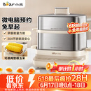 小熊（Bear）煮蛋器 蒸蛋器 自动断电不锈钢早餐神器 小型1-2人用 可预约定时 ZDQ-E12L6