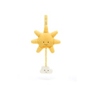 Jellycat趣味太阳拉铃安抚宝宝床铃挂件毛绒玩具七夕礼物公仔 黄色