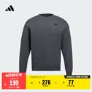 adidas休闲加厚圆领运动卫衣套头衫男女阿迪达斯官方轻运动   深灰   L