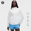 lululemon丨女士自收纳通风夹克 防晒防风拒水 LW4CP2S 白色 M