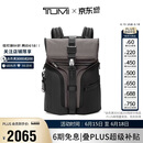 途明（TUMI）ALPHA BRAVO男士双肩包翻盖大容量双肩背包炭黑色 父亲节礼物
