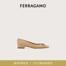 菲拉格慕（Ferragamo）女士米色铭牌中跟鞋 0779509_1D _ 75
