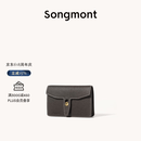 Songmont山下有松循迹系列钱包设计师款皮夹短款卡包夹礼物男女零钱包 禅棕褐 现货
