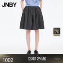 江南布衣（JNBY）【商场同款】26春夏新品短裤含羊毛宽松五分裙裤日常5Q5E1597H 011/炭黑 M