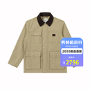 哈吉斯（HAZZYS）男装 2026春季新款风衣男【防风/防水】工装风男外套ASWZH0DAH02 米色BI L （175/96A 48）