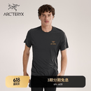 ARC'TERYX始祖鸟 MOTUS CREW ARC'WORD SS 男子 运动短袖T恤 BLACK HEATHER/黑灰色 L