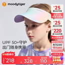 moodytiger儿童空顶帽防晒帽夏季男女童3D可折叠轻便遮阳太阳帽运动棒球帽子