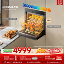 老板（Robam）【价保618】【77L微pro速烹】旗舰新款小贝果D3P微蒸烤炸箱一体机嵌入式家用 升级EXP上下双温双控