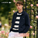 LACOSTE法国鳄鱼男装26春夏新款简约翻领拉链卫衣外套|SH0846 166/藏青色 L 5