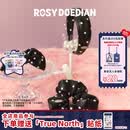 ROSYDOEDIAN 撇起系列波点发饰可爱黑白波点发箍发夹发圈发卡头饰 波点发箍