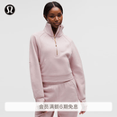 lululemon丨Scuba 女士超宽松款烟囱领卫衣*拉绒 LW3IFSS 瓷韵粉/金 M /L