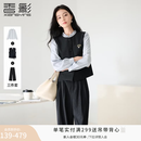 香影【都市雅绅】通勤气质套装女2026秋季新款衬衫马甲裤子三件套 套装 衬衫+时尚套装 L