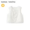 巴拉巴拉（BALABALA）【balaOne】巴拉巴拉童装儿童马甲宝宝男女童背心2026秋保暖上衣 白色调00311 66