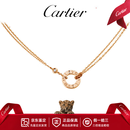 卡地亚（Cartier）项链女 LOVE系列情侣款男女同款 情人节生日礼物送爱人 保卡随机 圆饼 18K玫瑰金色 B7224509