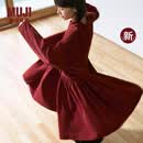 MUJI IDEE 女式细条灯芯绒长袖罩衫女装女士上衣26年秋季新品GA79CC6A 红色 均码 （165/88A）