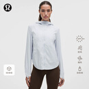 lululemon丨女士自收纳通风夹克 防晒 LW4CP2S 淀粉蓝 M