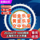 【中央场馆乐享贵宾】ATP 1000上海劳力士网球大师赛 2026网球大师赛 铂金 黄金乐享座席 空中包厢 2026-10-07   12:00 100 超级乐享双人票