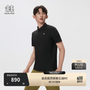 KOLON SPORT/可隆户外休闲衣 男士抗皱透湿AIRMESH热压POLO衫 LHPT6MN087-BK 黑色 （尺码偏小） XL 180/100A
