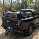 车兜兜长城炮山海炮五十铃Dmax江铃大道皮卡后备箱改装后箱盖后盖半高顶 长城炮新款三开门半高顶 锰钢材质