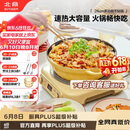 北鼎（Buydeem）多功能不粘锅火锅蒸锅汤锅电磁炉明火蒸煮炒煎28cm小鹅黄