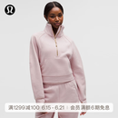 lululemon丨Scuba 女士超宽松款烟囱领卫衣*拉绒 LW3IFSS 瓷韵粉/金 XS /S