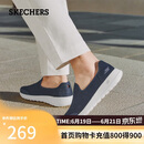 斯凯奇（Skechers）父亲节礼物男款夏季网面透气休闲运动鞋健步鞋懒人一脚蹬