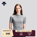 迪桑特（DESCENTE）WOMEN’S BLEU女士亲肤半拉连修身短袖针织套头衫 GY-灰色 S (160/80A)