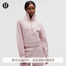 lululemon丨Scuba 女士超宽松款烟囱领卫衣*拉绒 LW3IFSS 瓷韵粉/金 XS /S
