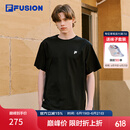 FILA FUSION斐乐潮牌情侣款短袖衫2026夏新款吸湿速干抗菌运动T恤 正黑色-BK XL 180/100A/XL