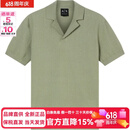 阿玛尼（ARMANI）EXCHANGEAE短袖翻领针织Polo衫男款 橄榄绿 S