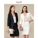 Laurèl【爆款补单】德国劳芮三醋酸淡人通勤西装女LWD346T15600 纯净白 M 165/88A