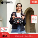 LeSportsac乐播诗姆明联名复古波点大开口化妆包包包女包生日礼物 黑色波点