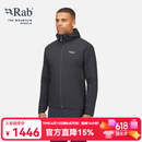 Rab新品男士户外高山保暖运动透气骑行防风徒步轻量棉服 QIP-17 黑色BLK M