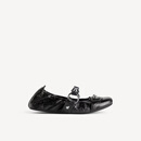 BALENCIAGA巴黎世家新品CITY女士芭蕾舞鞋 黑/银色 35 225mm