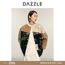 DAZZLE【新春青绿系列】地素棉服女2026年春季新款彩色棉褛 彩色 S