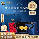中国黄金（CHINA GOLD）黄金手链貔貅男女款情侣一对足金转老婆生日生日送女朋友老婆礼物 招财貔貅手绳 约0.3g+玫瑰礼盒