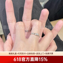 慕呈（MuurceeR）情侣戒指一对一人一只【可刻字】玫瑰物语对戒银戒指生日礼物送男 可代写贺卡