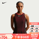 耐克（NIKE）网球服女26法网萨巴伦卡同款无袖连衣裙连身裙 黑/浅绯红【萨巴伦卡·法网款】 IV5702-010 M