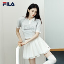 FILA斐乐官方韩素希同款女子编织衫2026夏季时尚休闲舒适短袖POLO上衣