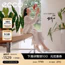 爱步（ECCO）单鞋女 26年夏季新款轻奢商务通勤羊皮浅口粗跟高跟鞋 丽芙250613 冰白色25061301017 37