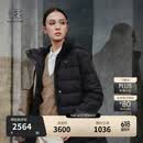 KOLON SPORT/可隆户外羽绒服 女士防风防泼水中量鹅绒夹克 LKDJ5WTT44-BK 黑色 M 165/88A