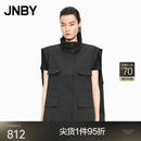JNBY春秋马甲无袖宽松立领5P9511220 001/本黑 S