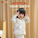 LAZY GOOSE懒鹅90白鹅绒儿童轻薄羽绒马甲男女宝宝加厚背心秋冬婴儿保暖坎肩 【拍拍鹅】 90鹅绒马甲 100