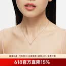 慕呈（MuurceeR）送女生的礼物925银幸运爱心四叶草项链女款轻奢设计母亲节轻奢高 可代写贺卡