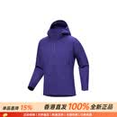 始祖鸟（ARC'TERYX）GAMMAhoodyLogo徽标防水连帽防水冲锋衣男女同款 音速紫 M