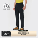 KOLON SPORT/可隆户外休闲裤 男士接触凉感UPF40+修身X-TRICOT长裤 LHLP6MN159-BK 黑色 L 175/82A